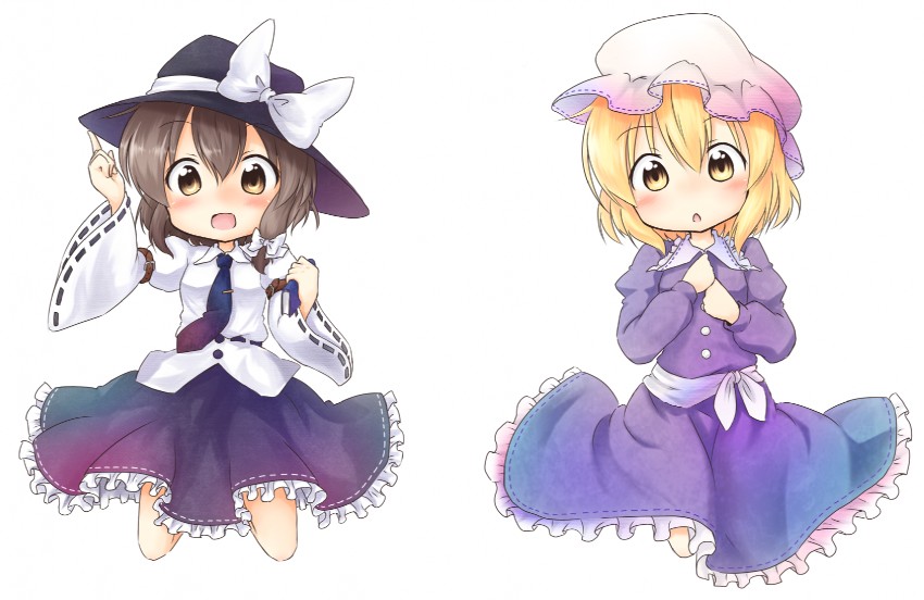 usami renko and maribel hearn (touhou) drawn by tobi_(nekomata_homara)