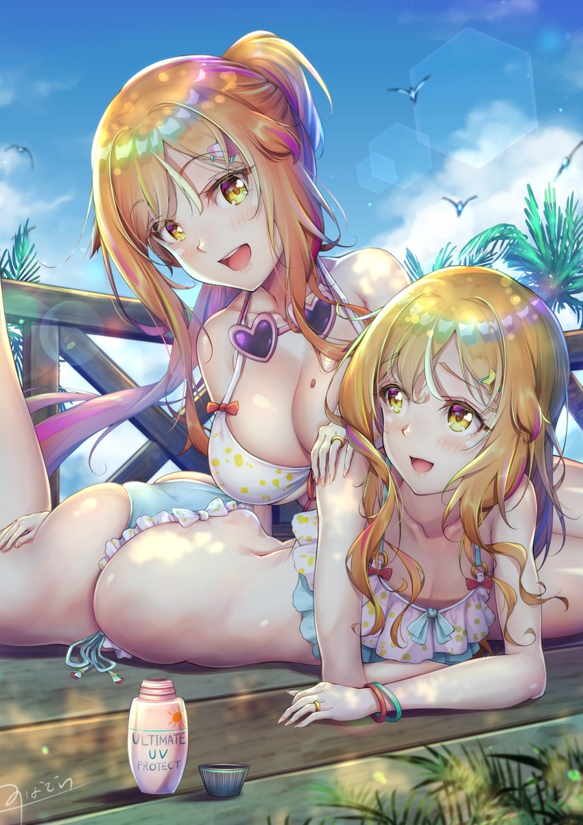 natsusora wakana and natsusora aona (original) drawn by novady