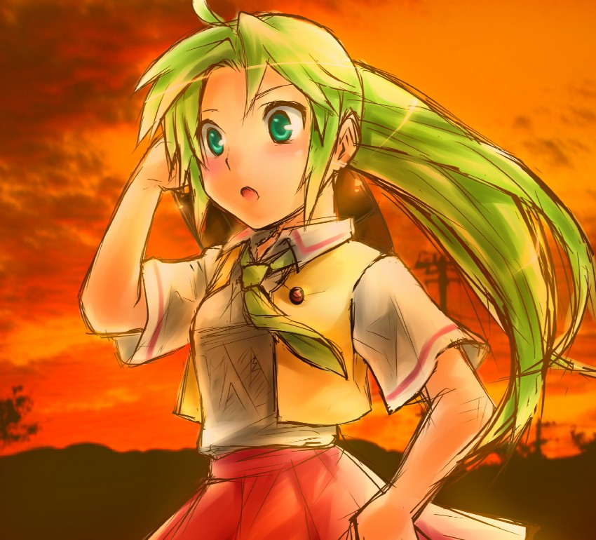 sonozaki mion (higurashi no naku koro ni) drawn by aisora