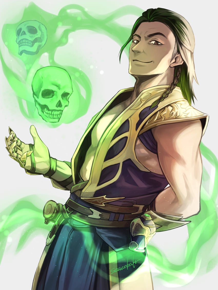 shang tsung (mortal kombat and 1 more) drawn by seacobalt