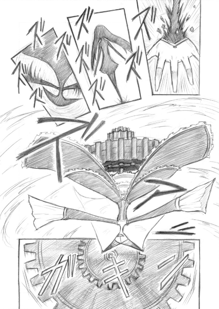 akemi homura and walpurgisnacht (mahou shoujo madoka magica) drawn by kurakumo_nue