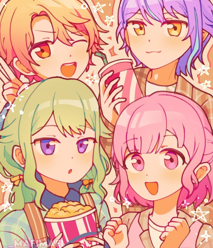 ootori emu, tenma tsukasa, kusanagi nene, and kamishiro rui (project sekai) drawn by zinachan