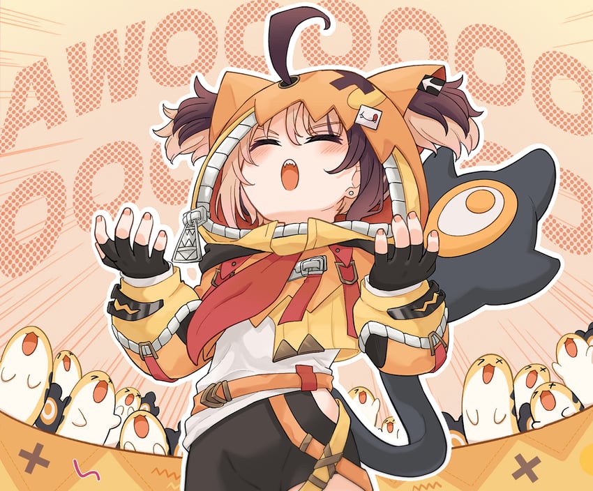 gigi murin and grem (hololive and 1 more) drawn by fuyuu_seibutsu