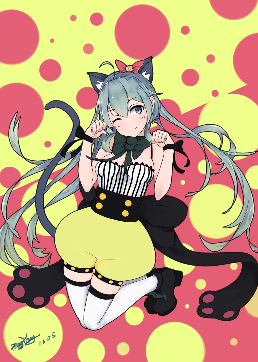 hatsune miku and hoshizora rin (vocaloid and 2 more) drawn by peng_yong