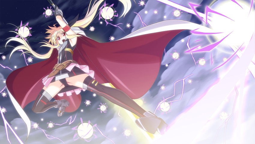 fate testarossa and bardiche (lyrical nanoha and 3 more) drawn by h-new