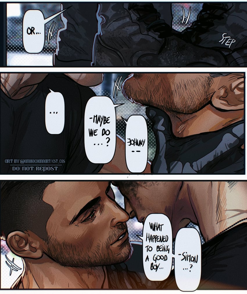 ghost and soap (call of duty and 1 more) drawn by umikochannart