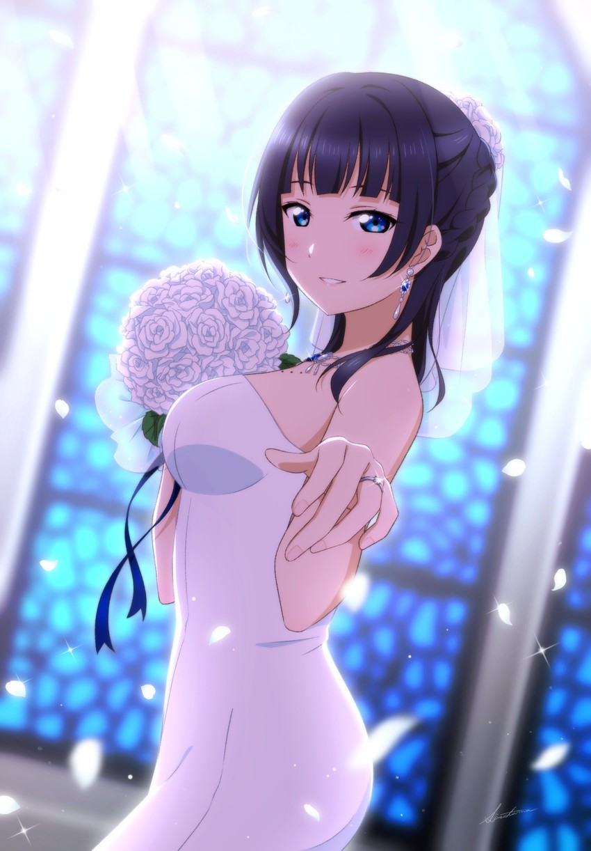 asaka karin (love live! and 1 more) drawn by shiratama_(siratama_ll)