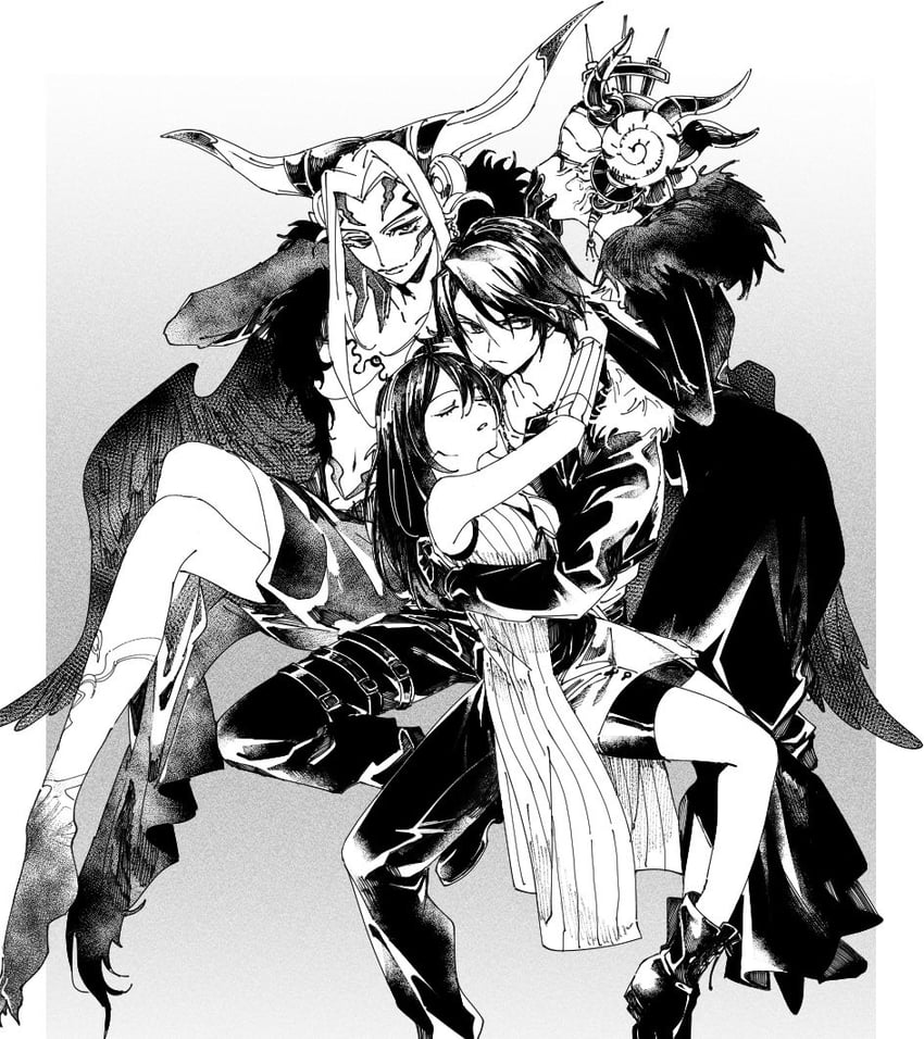 squall leonhart, rinoa heartilly, ultimecia, and edea kramer (final fantasy and 1 more) drawn by hira_(mcohira)