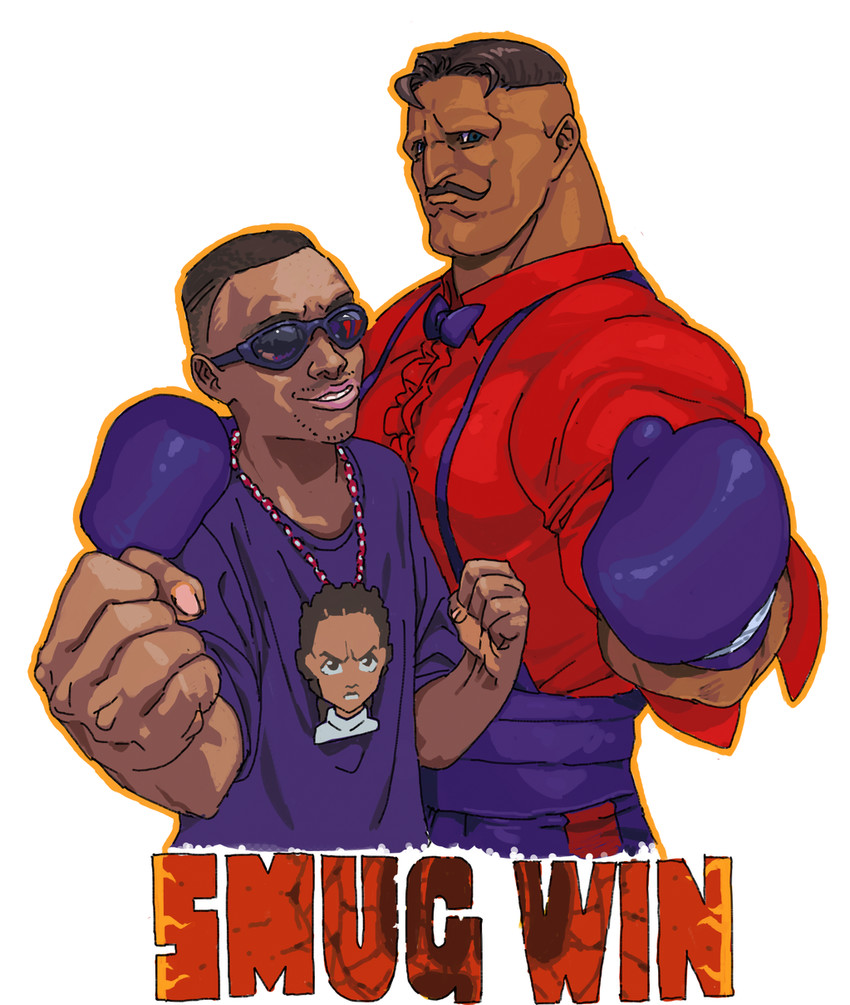 dudley, riley freeman, and smug (street fighter and 2 more) drawn by hjm_ugp