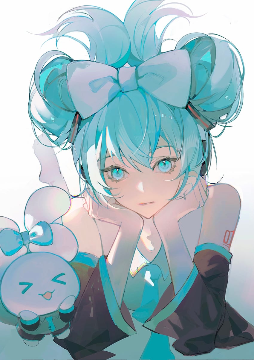 hatsune miku, cinnamoroll, and cinnamiku (vocaloid and 2 more) drawn by denpa0304