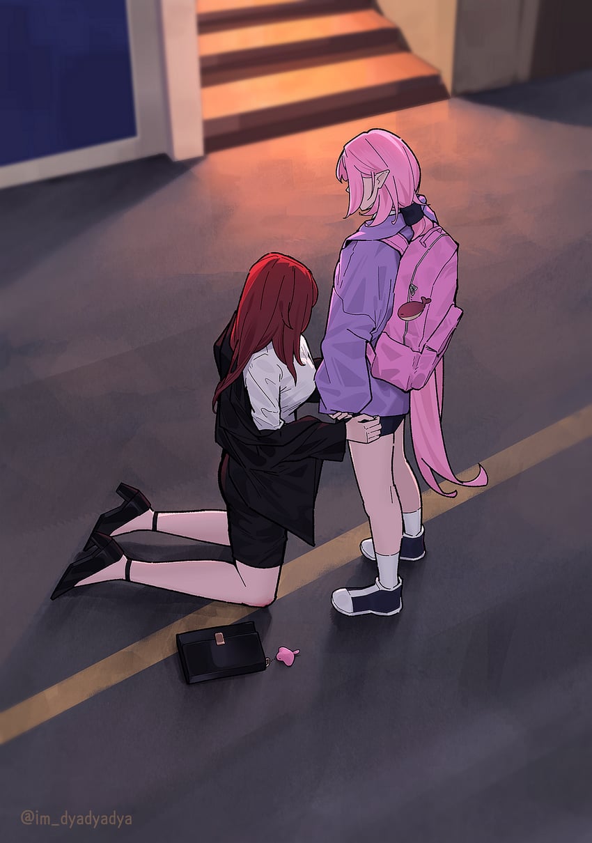 elysia and eden (honkai and 1 more) drawn by dyadyadya
