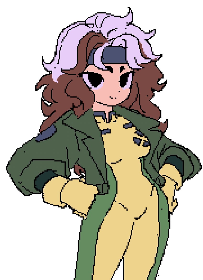 rogue (marvel and 2 more) drawn by brandon_(badger_g)