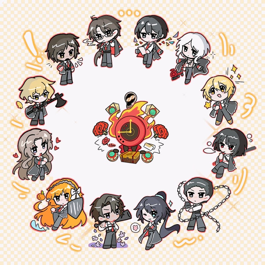 ishmael, don quixote, faust, sinclair, yi sang, and 8 more (project moon and 1 more) drawn by 3265250247cg