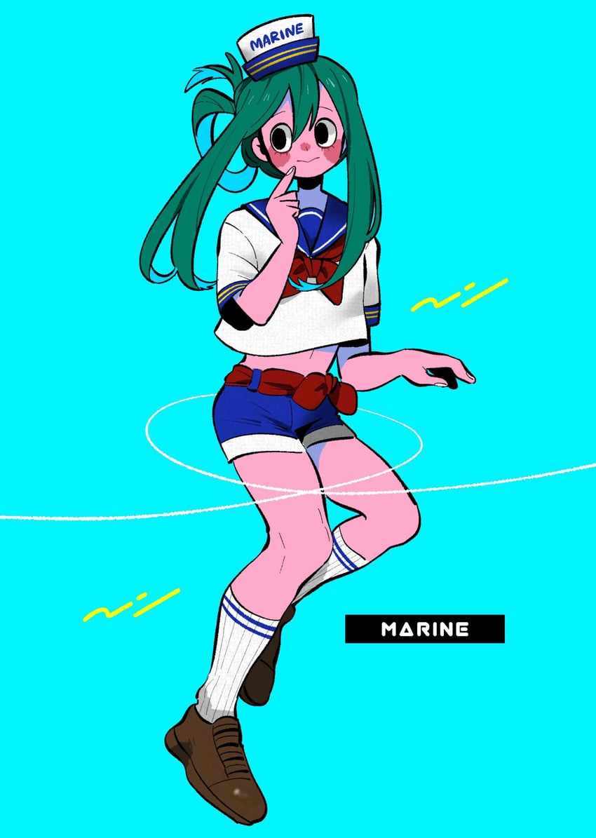 asui tsuyu (boku no hero academia) drawn by anna_(aannnaa3)