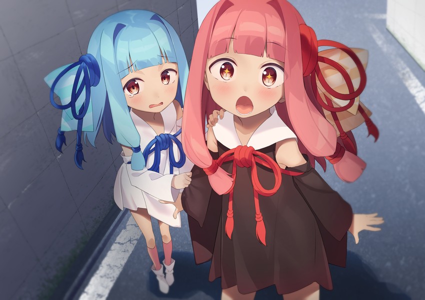 kotonoha akane and kotonoha aoi (voiceroid) drawn by partner_(kprtnr)