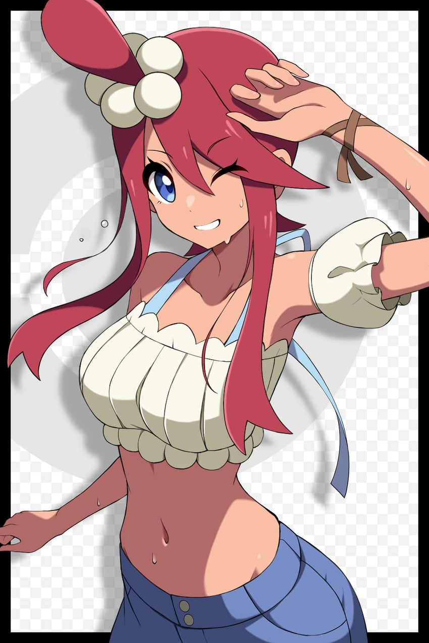 skyla (pokemon and 1 more) drawn by shabana_may