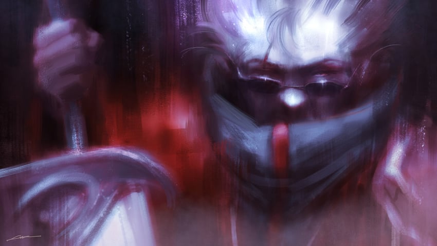 auron (final fantasy and 1 more) drawn by alex_chow