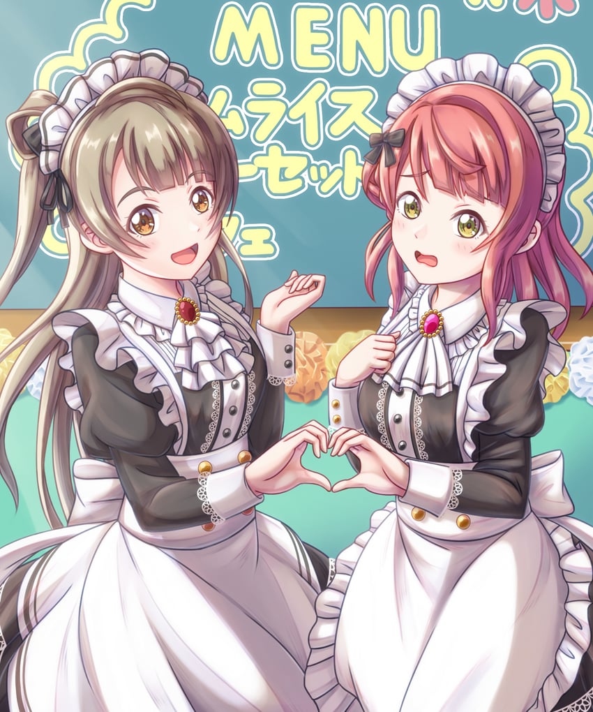 minami kotori and uehara ayumu (love live! and 3 more) drawn by tsukimi_seiya