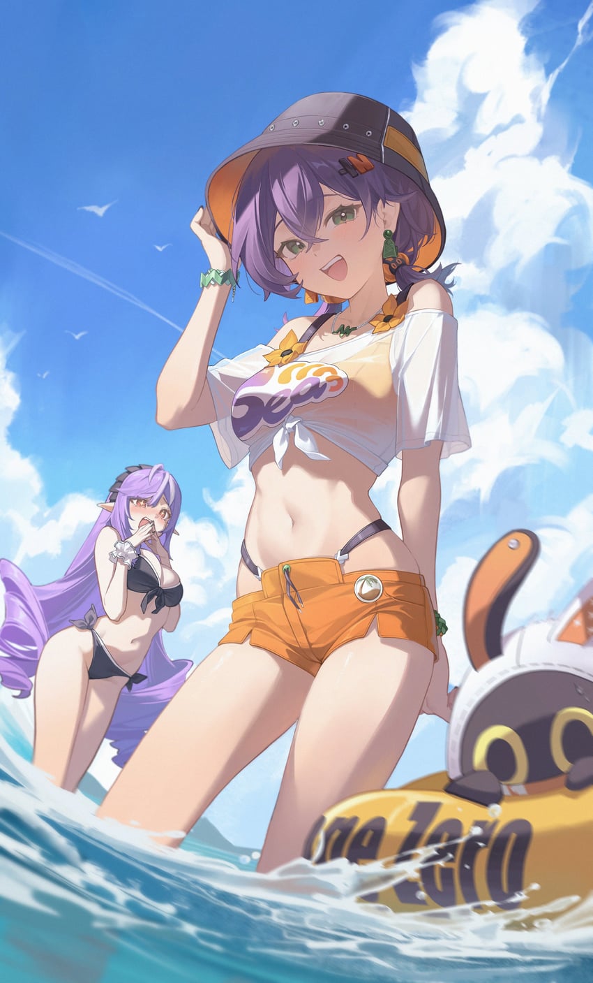 belle, vivian banshee, and eous (zenless zone zero) drawn by midori_fufu