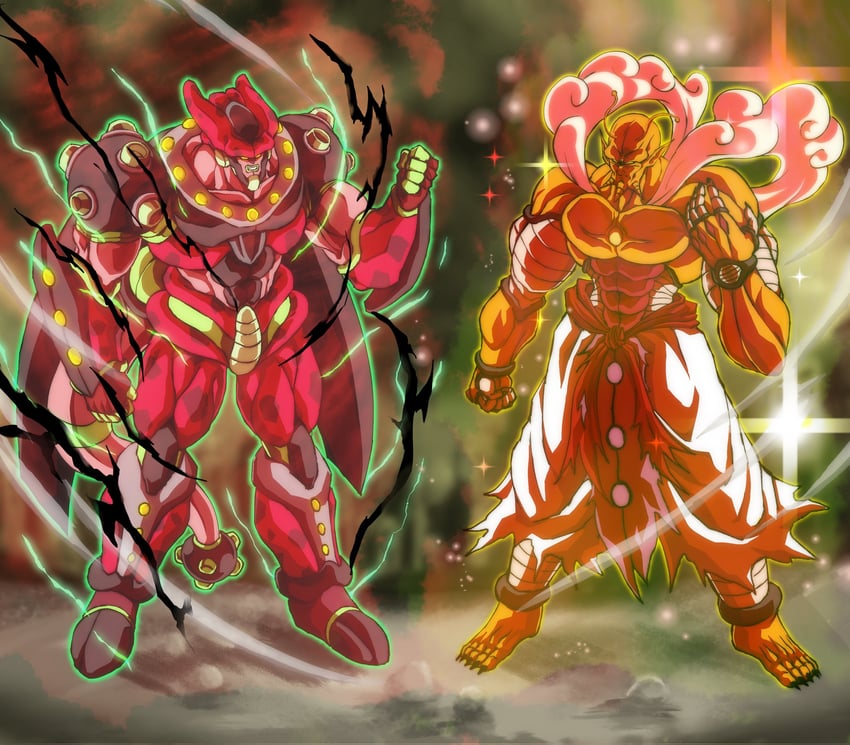 piccolo, orange piccolo, and cell max (dragon ball and 2 more) drawn by reykovlor