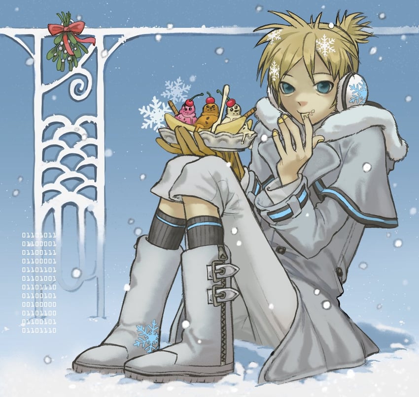 kagamine len (vocaloid and 1 more) drawn by bottle7465