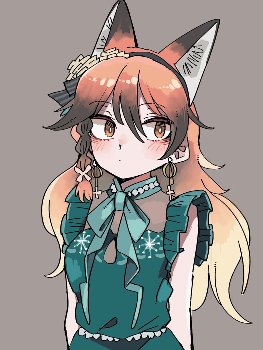 red fox (kemono friends and 1 more) drawn by kanmoku-san