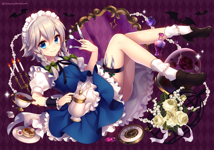 izayoi sakuya (touhou) drawn by masaru.jp