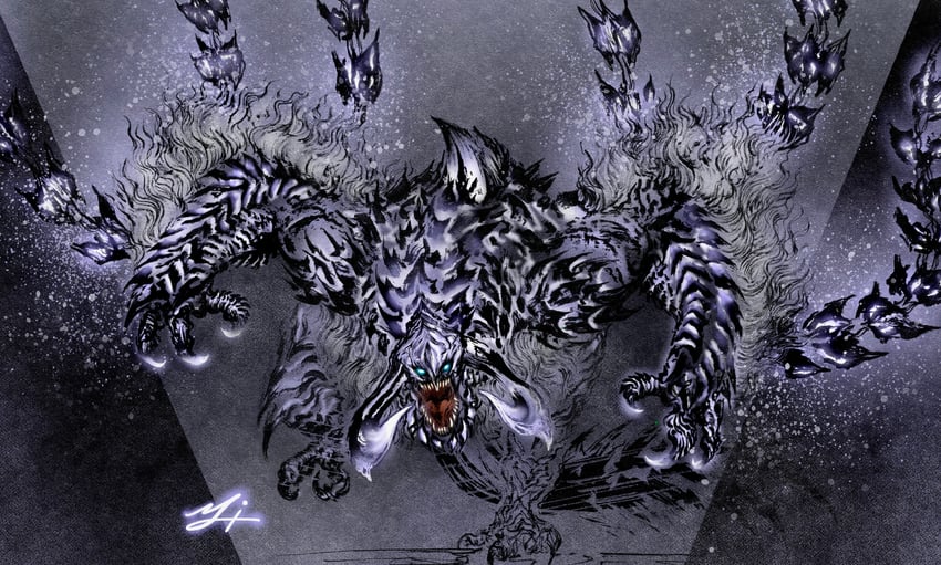 arkveld (monster hunter and 1 more) drawn by deadpool_yuchan