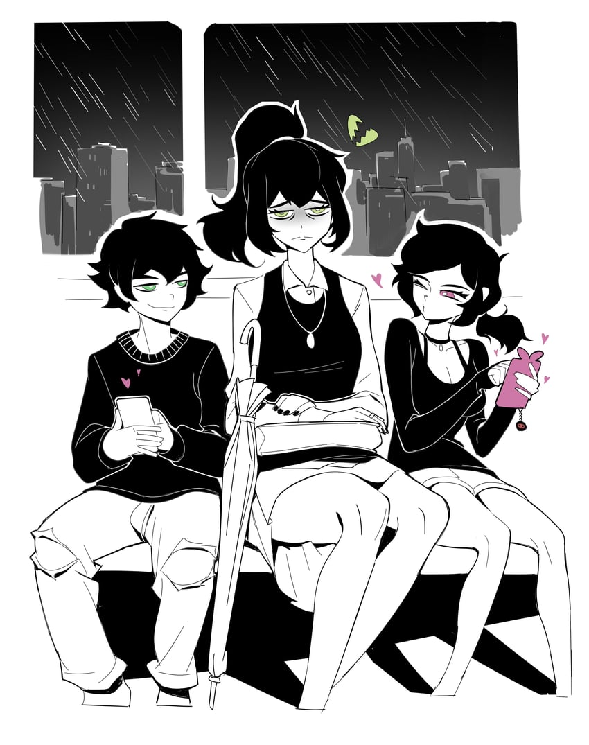 ashley graves, andrew graves, and renee graves (the coffin of andy and leyley) drawn by aierlaobo