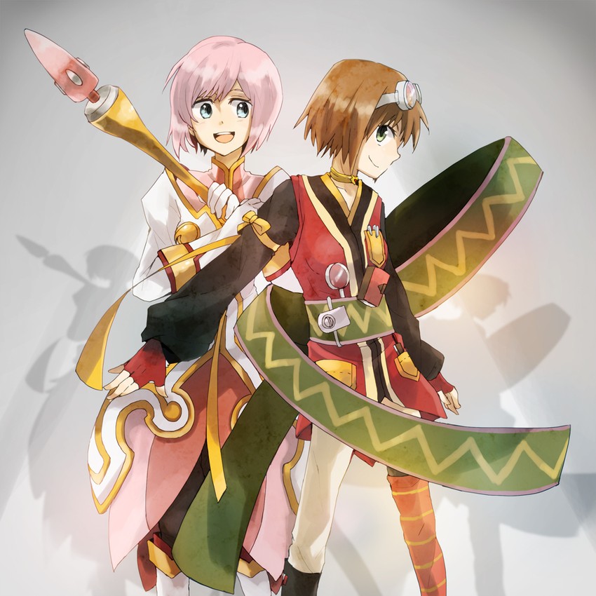 estellise sidos heurassein and rita mordio (tales of and 1 more) drawn by aononchi