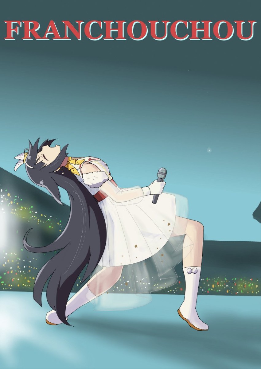 yamada tae and freddie mercury (zombie land saga and 2 more) drawn by gobanme_no_mayoi_neko