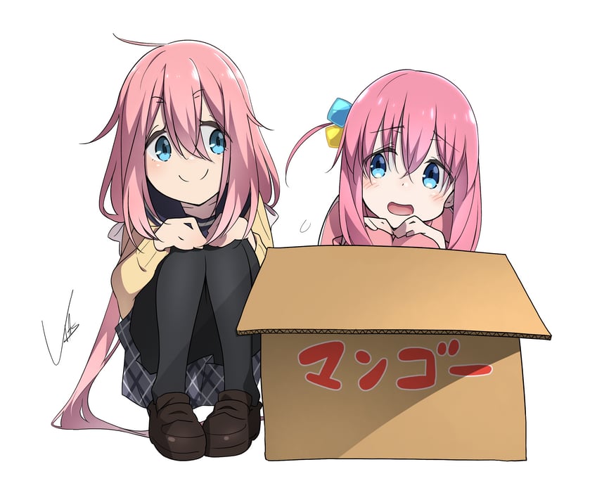 gotoh hitori and kagamihara nadeshiko (bocchi the rock! and 2 more) drawn by yas_(yosiyasuyasu)