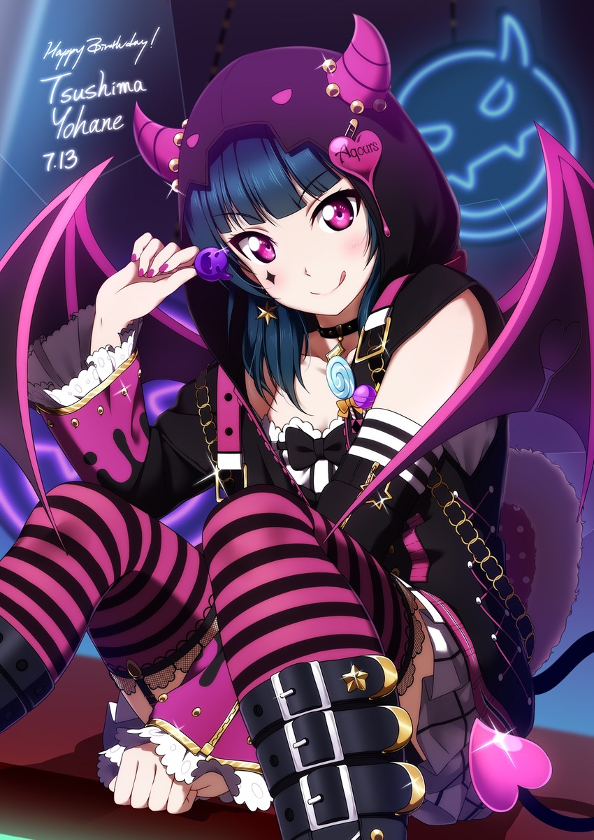tsushima yoshiko (love live! and 2 more) drawn by shiimai