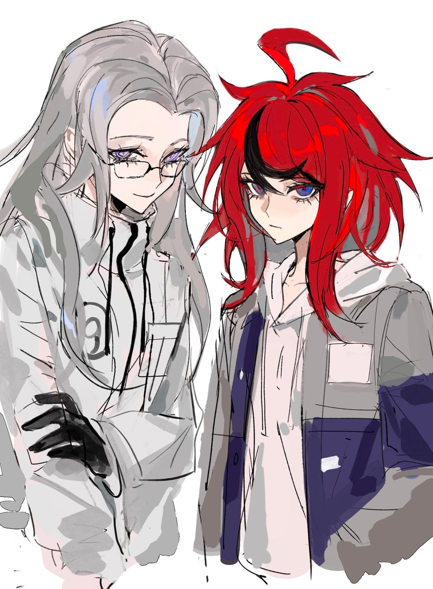 aotsuki eito and sumino takumi (the hundred line -last defense academy-) drawn by binxngchng1