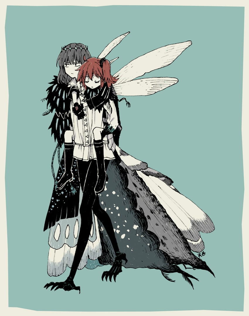 fujimaru ritsuka and oberon (fate and 1 more) drawn by amanogwazen