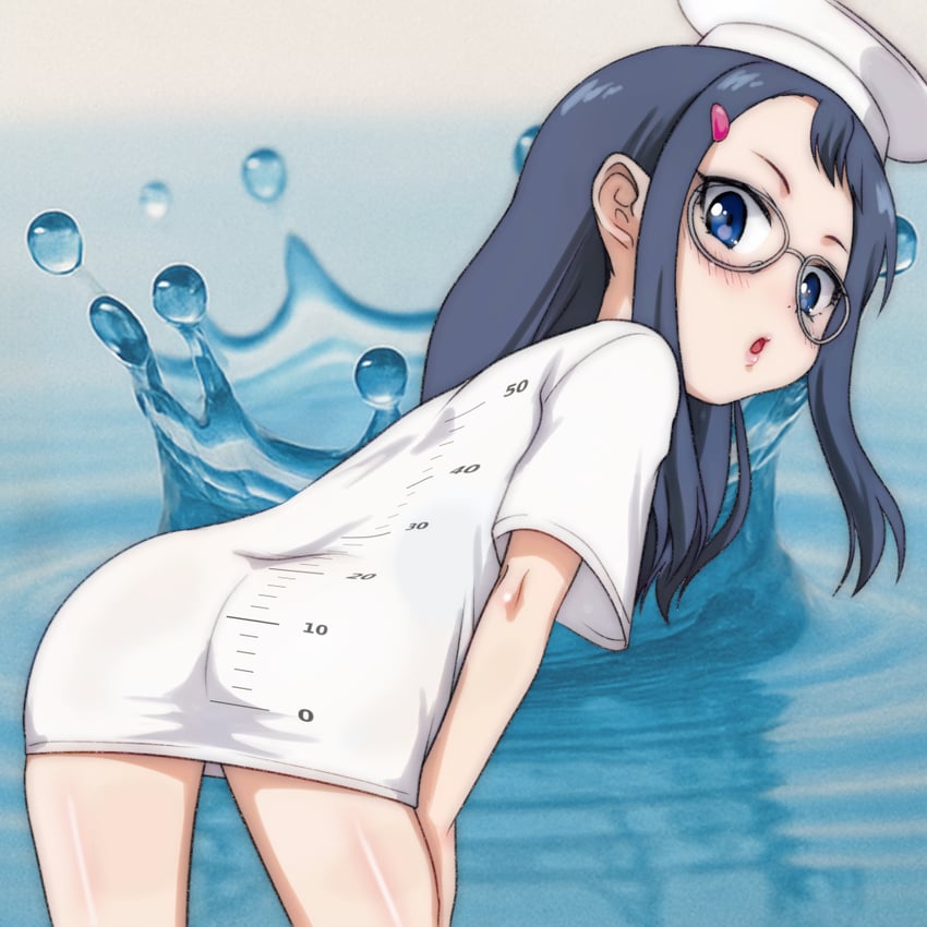 graduated cylinder girl (original) drawn by t_jiroo_(ringofriend)