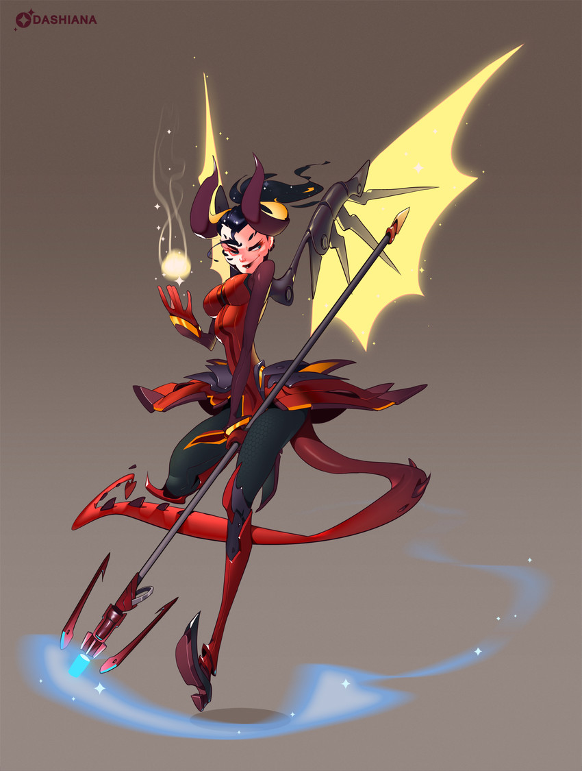 mercy and devil mercy (overwatch and 1 more) drawn by dashiana
