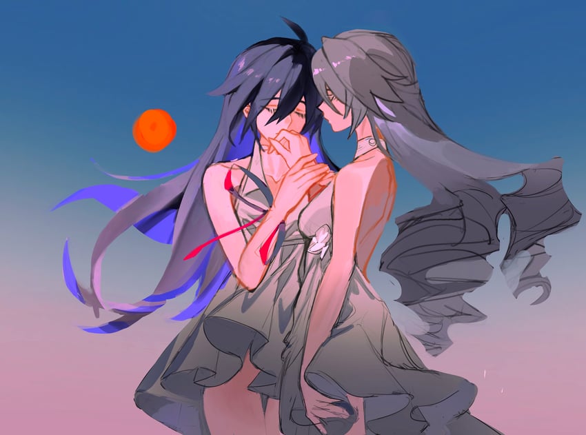 bronya rand and seele (honkai and 1 more) drawn by mie_xing