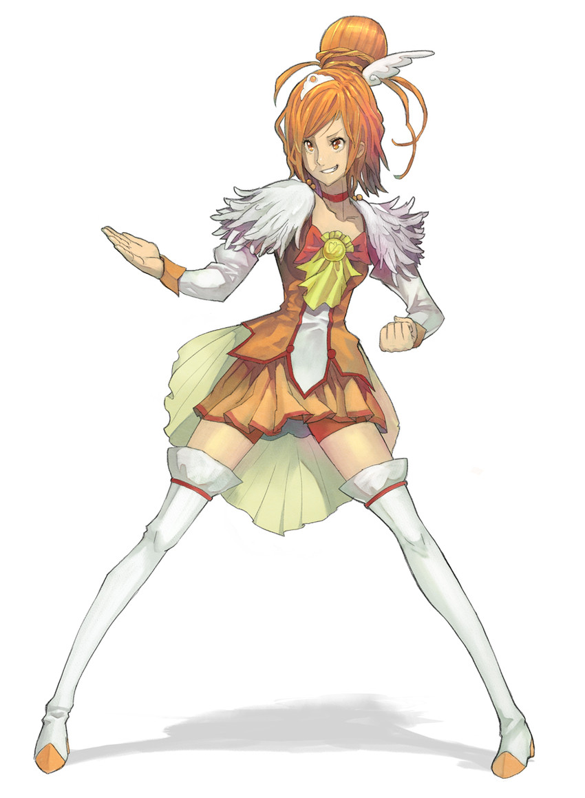 hino akane and cure sunny (precure and 1 more) drawn by hidezi