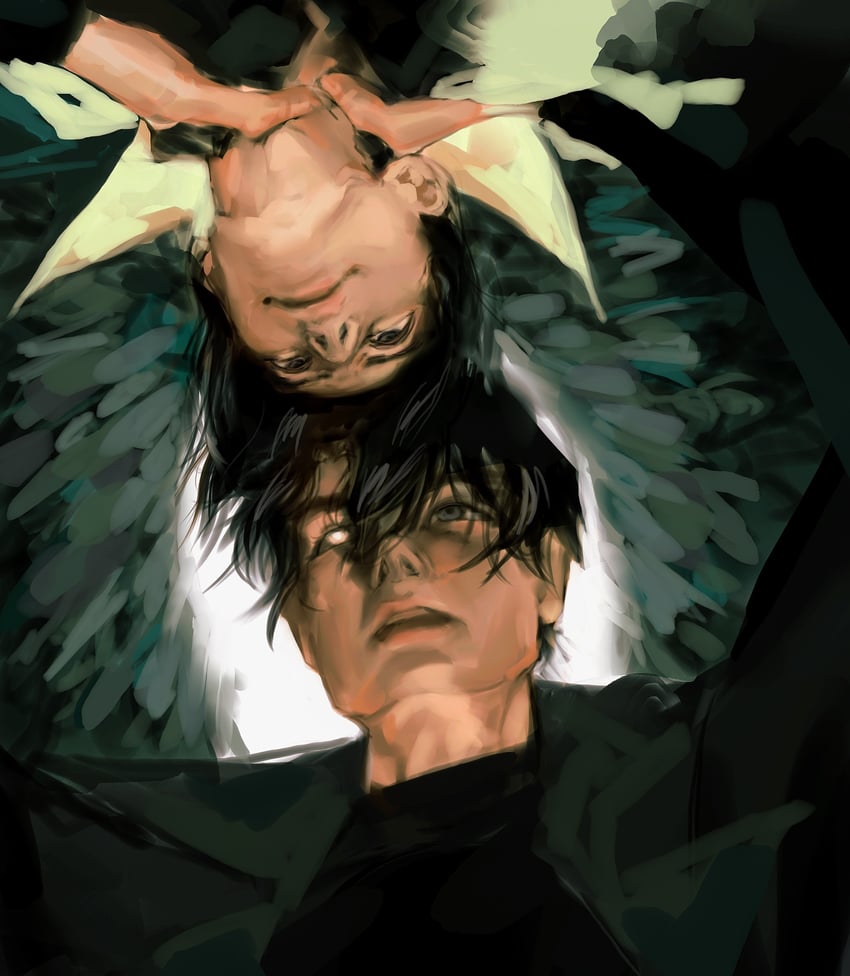 kim dokja and yoo joonghyuk (omniscient reader's viewpoint) drawn by macaronijail
