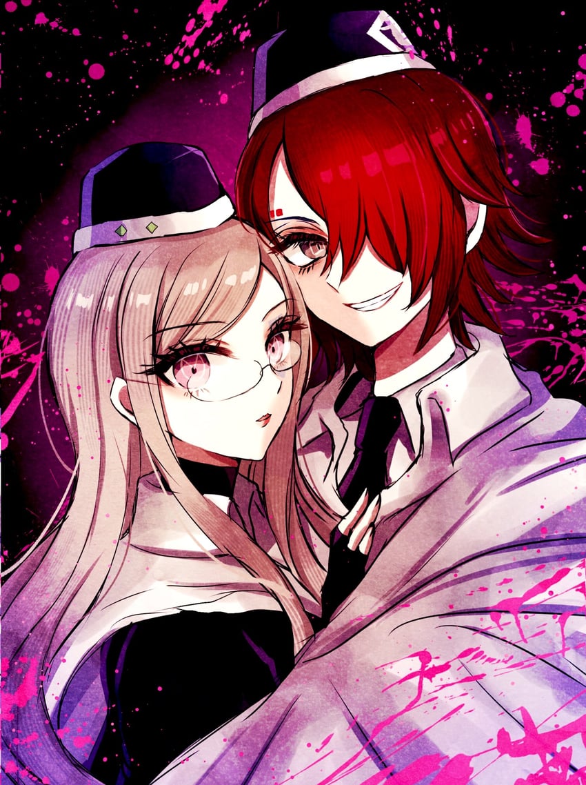 yomi hellsmile and martina electro (master detective archives: rain code) drawn by koya_(0okoya)