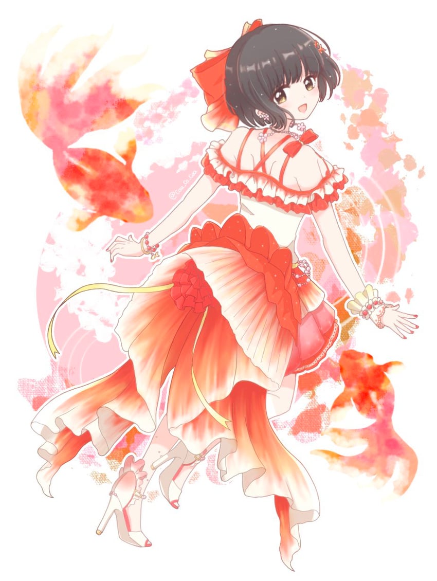 takafuji kako (idolmaster and 2 more) drawn by coa_co_coa