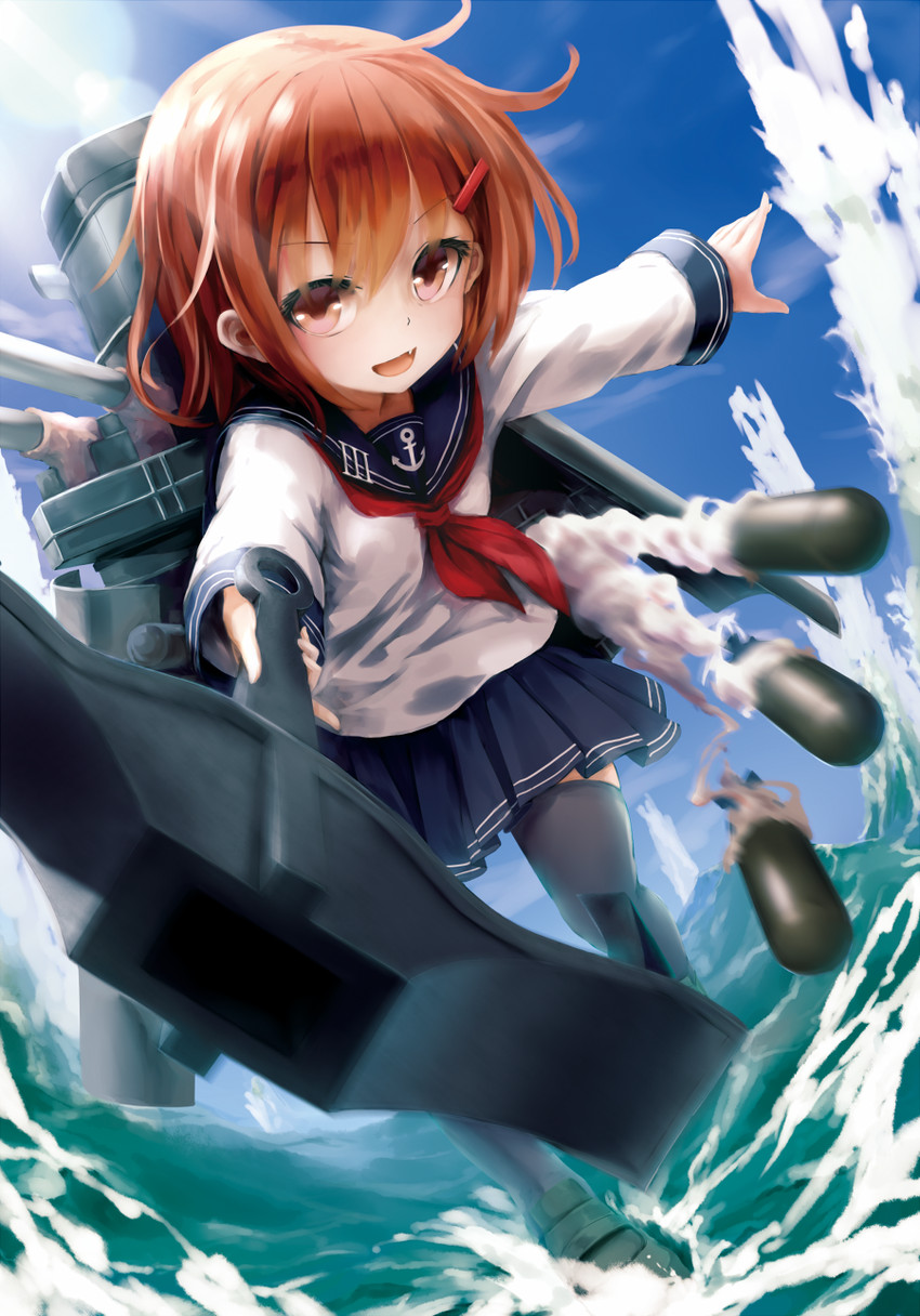 ikazuchi (kantai collection) drawn by kachayori