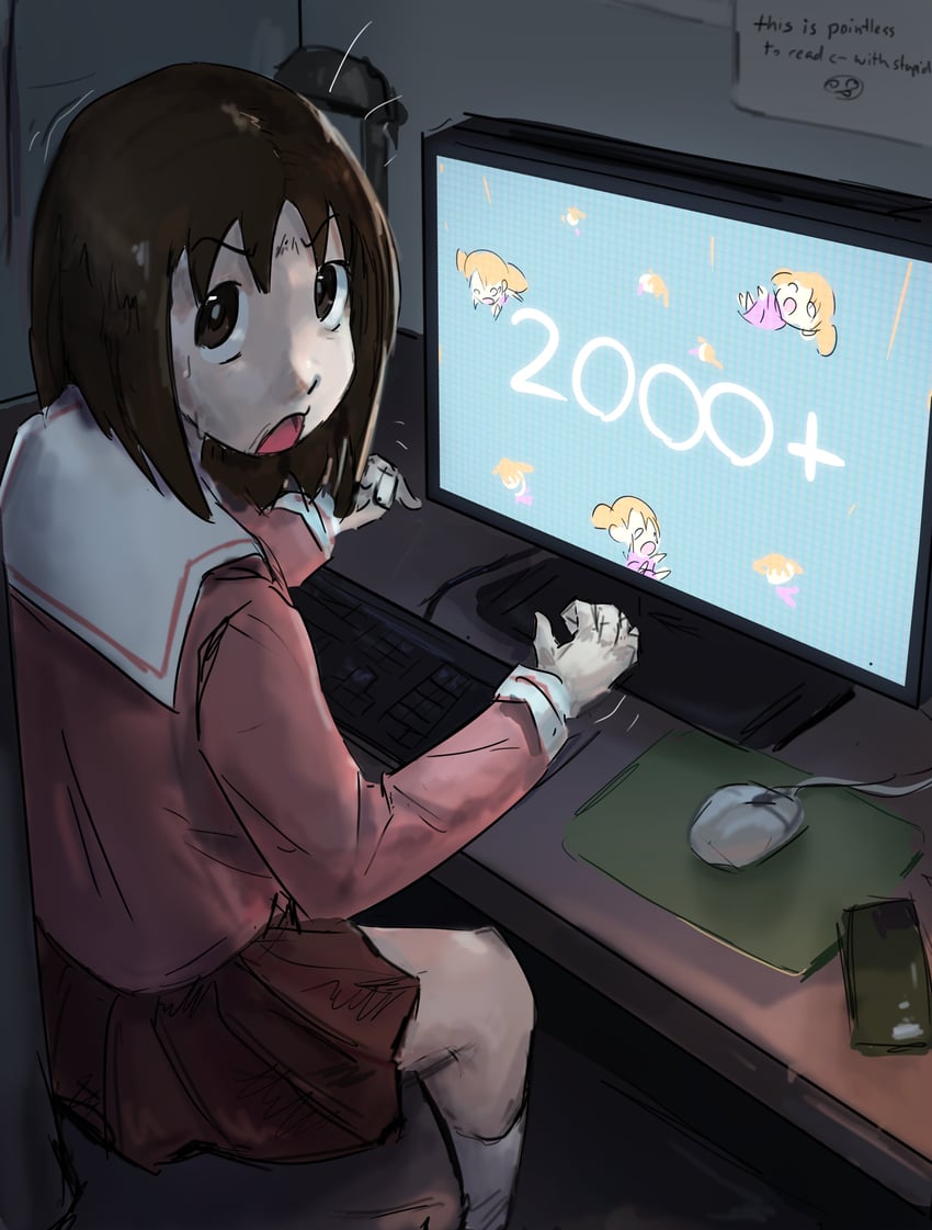 kasuga ayumu and mihama chiyo (azumanga daioh) drawn by liamickpie