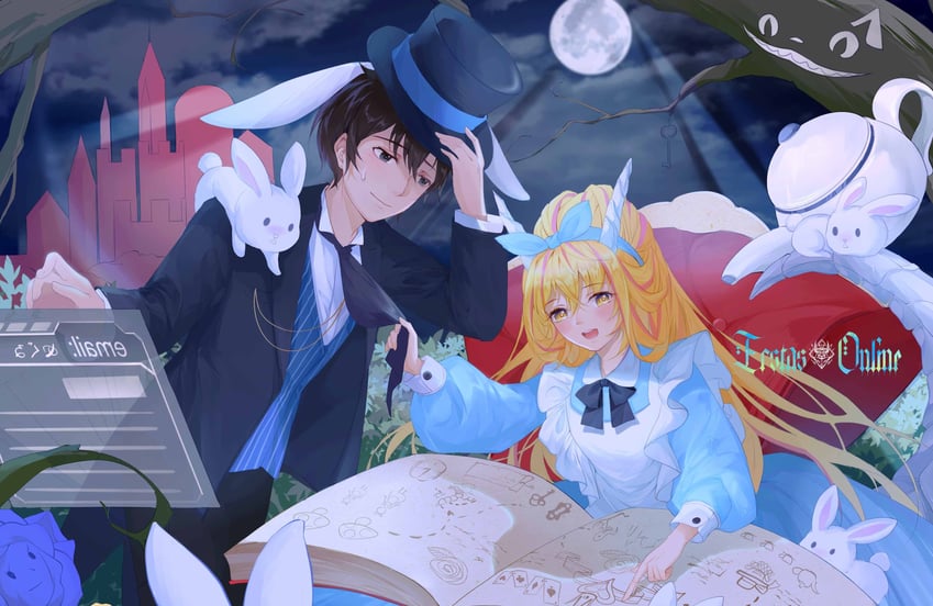doumeguri kakeru and meru (alice's adventures in wonderland and 1 more)
