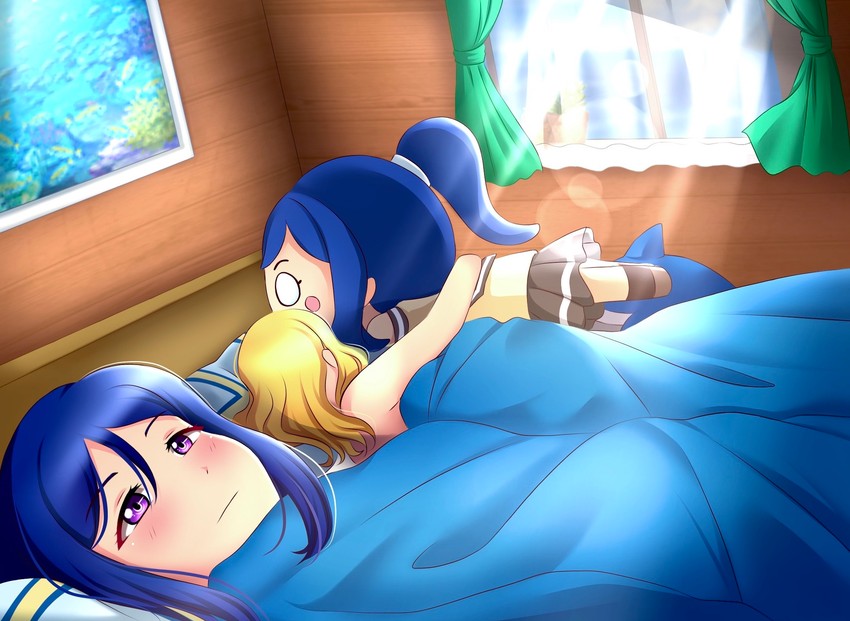 matsuura kanan and ohara mari (love live! and 1 more) drawn by ska.harumi
