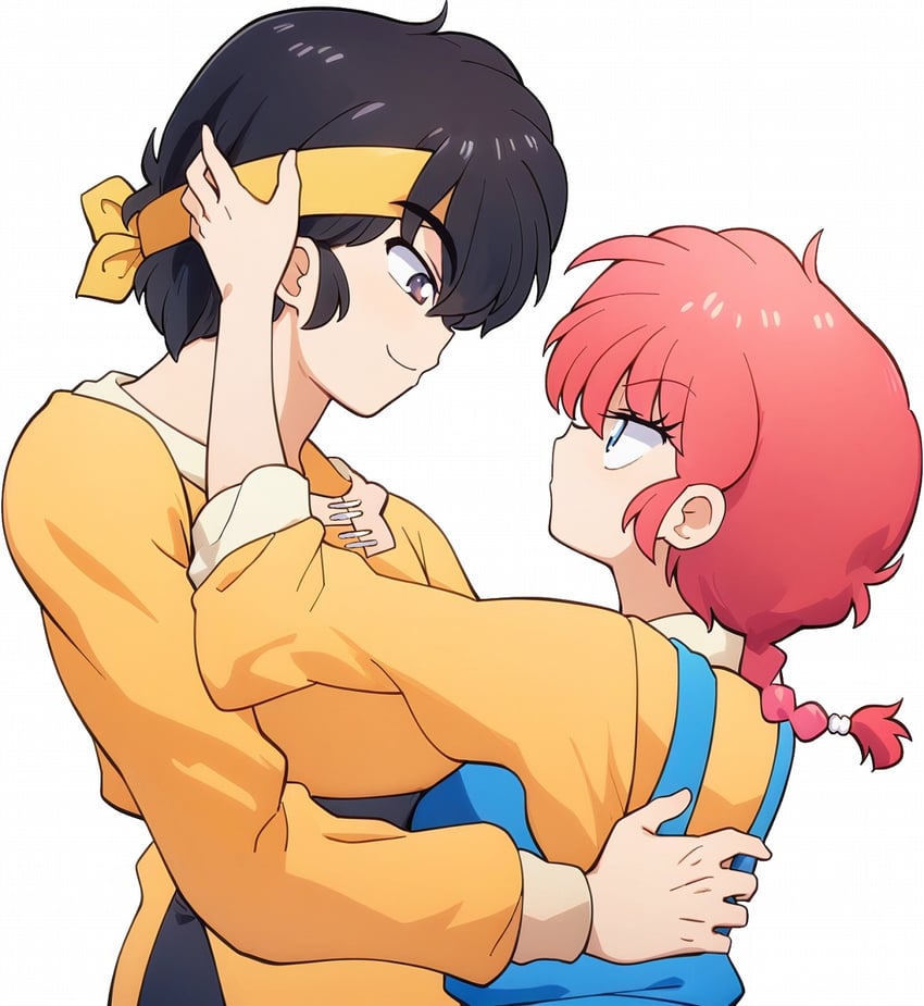 ranma-chan and hibiki ryouga (ranma 1/2) drawn by odochi_(1or8)