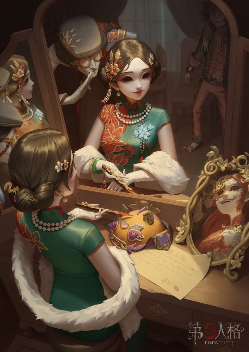 norton campbell, xie bian, michiko, fan wujiu, and wu chang (identity v) drawn by chen_zhang