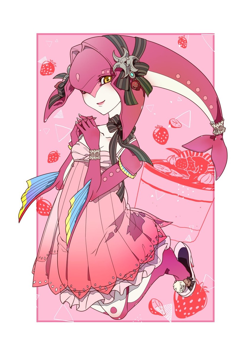 mipha (the legend of zelda and 1 more) drawn by kandori_makoto
