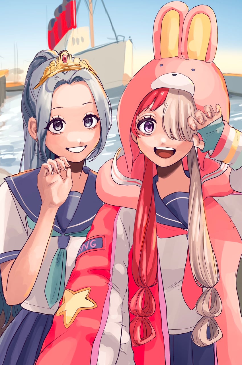 uta and nefertari vivi (one piece and 1 more) drawn by inui_(tjb_e0)